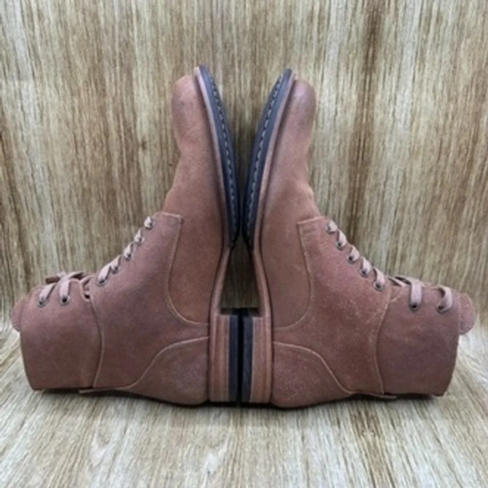 John Varvatos Six O Six 606 Men's Size 10 Lace Up Boots‎ Brown Made in Italy